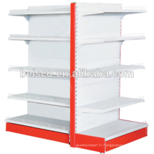 Best selling heavy duty store stainless steel shelves for sale/Standard double side back panel supermarket shelves and rack